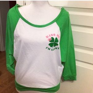 Windsor green white St. Patrick's day shirt